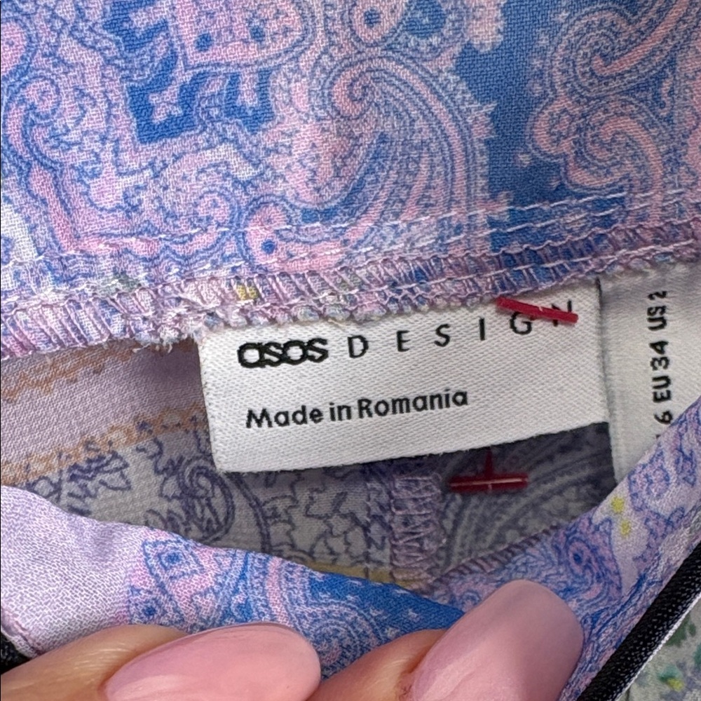 ASOS Multicolor Patchwork Blouse - Picture 2 of 10